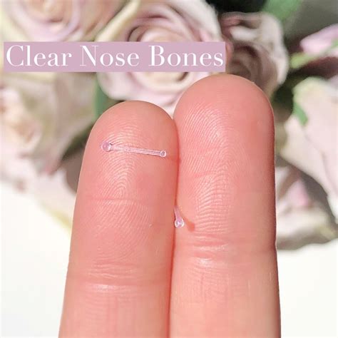 Or if you are looking to hide your nose ring, then we also have clear nose studs made from acrylic or glass in 18 and 20 gauge. . Nose piercing with clear stud